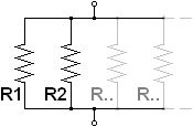 Scheme resistors in parallel
