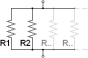 Parallel resistors circuit