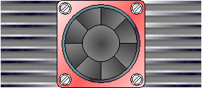 Heatsink with integrated ventilation.