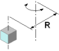 Mass concentrated in a point external from the rotating axis