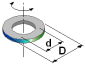 Hollow vertical cylinder rotating around its axis